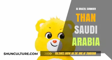 Brazil vs. Saudi Arabia: Which Country Enjoys More Sunshine?
