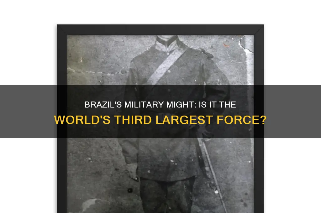 is brazil the 3 largest military