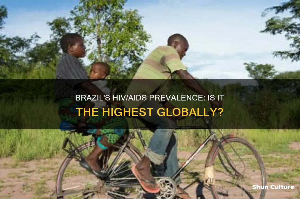 is brazil the highest aids population