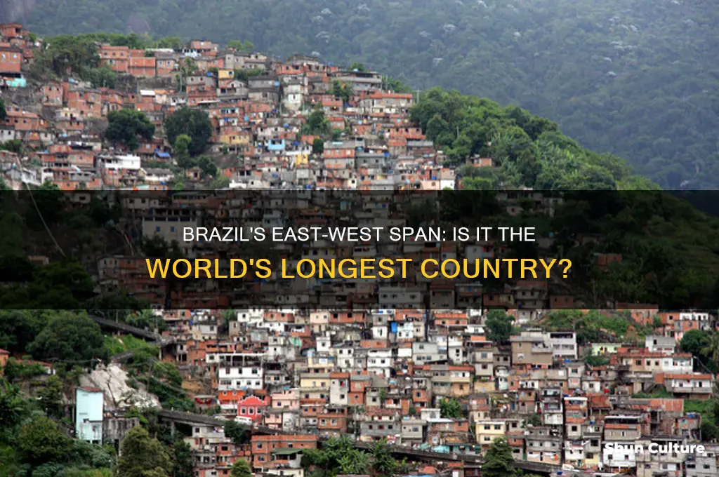 is brazil the longest country from east to west