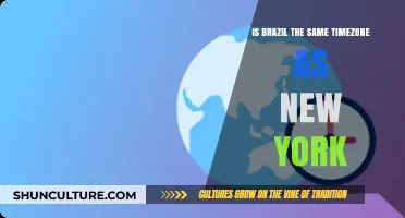 Is Brazil in the Same Time Zone as New York?