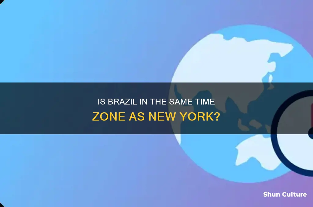 is brazil the same timezone as new york