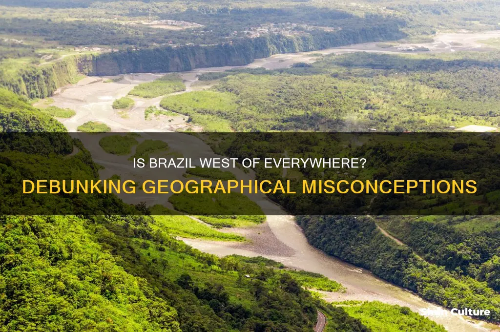 is brazil to the west