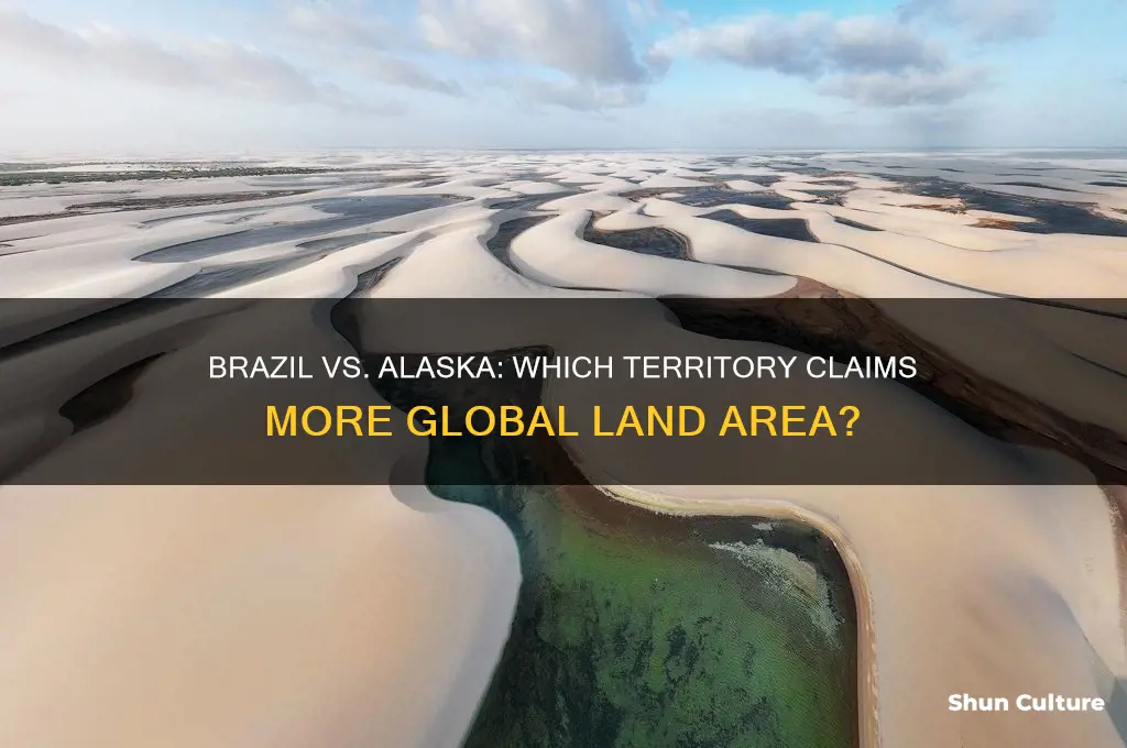 is brazill or alaska larger