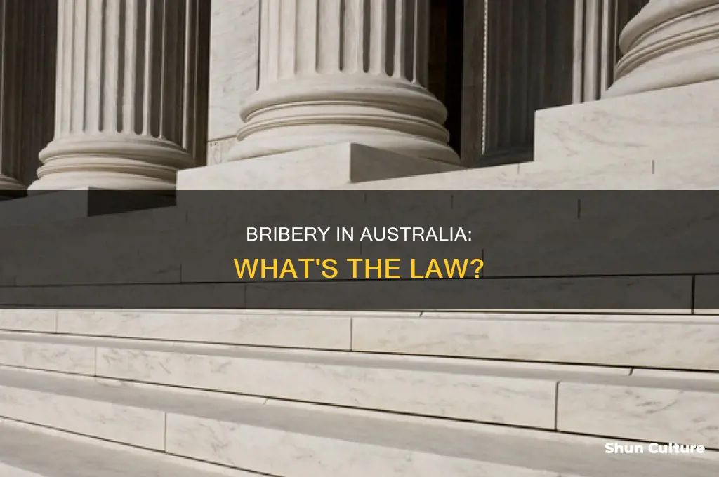 is bribing illegal in australia