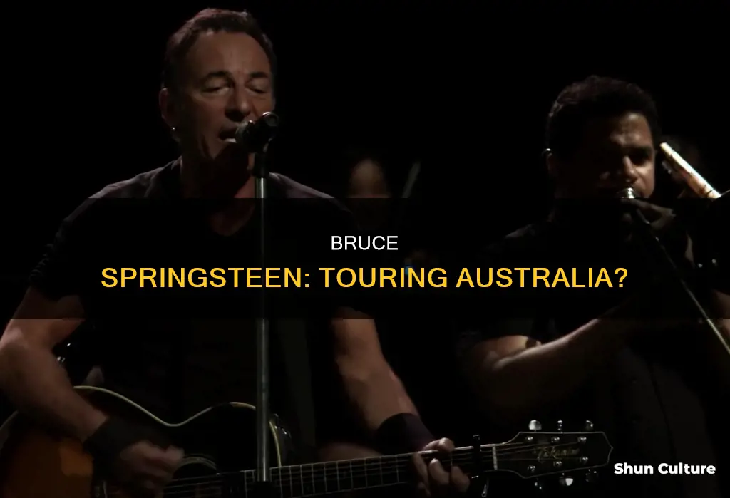 is bruce springsteen coming to australia