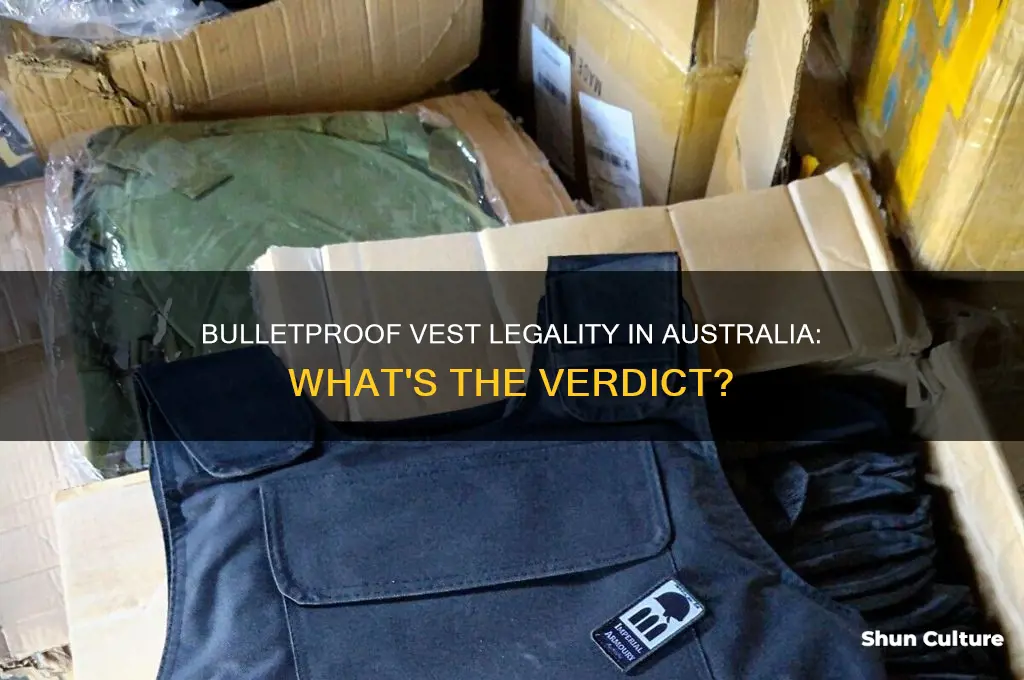 is bullet proof vest illegal in australia