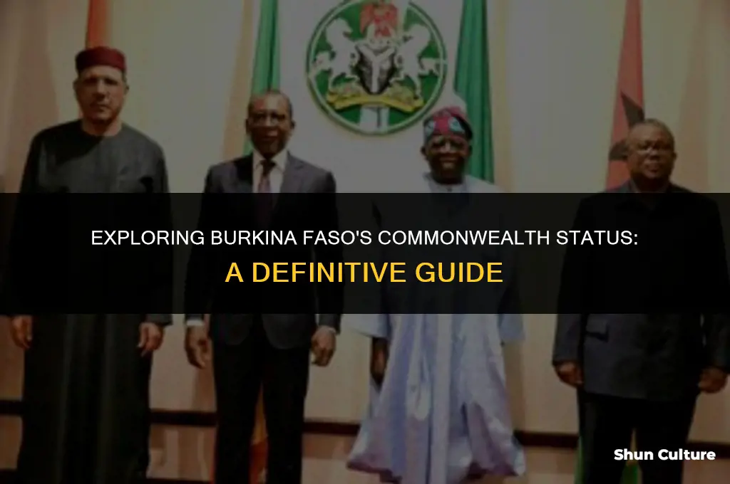 is burkina faso a commonwealth country