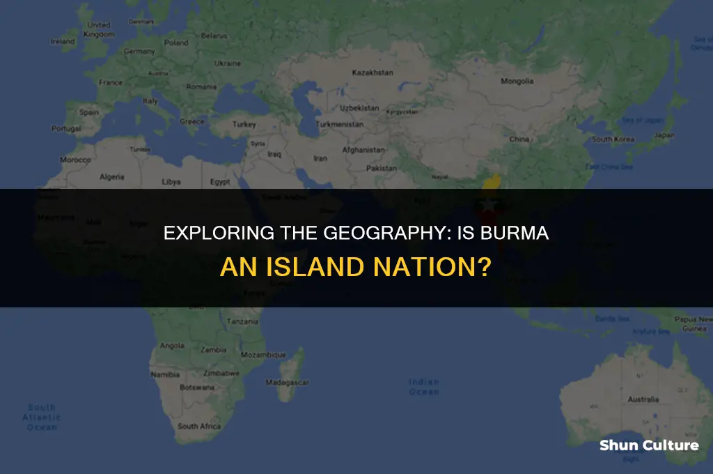 is burma an island
