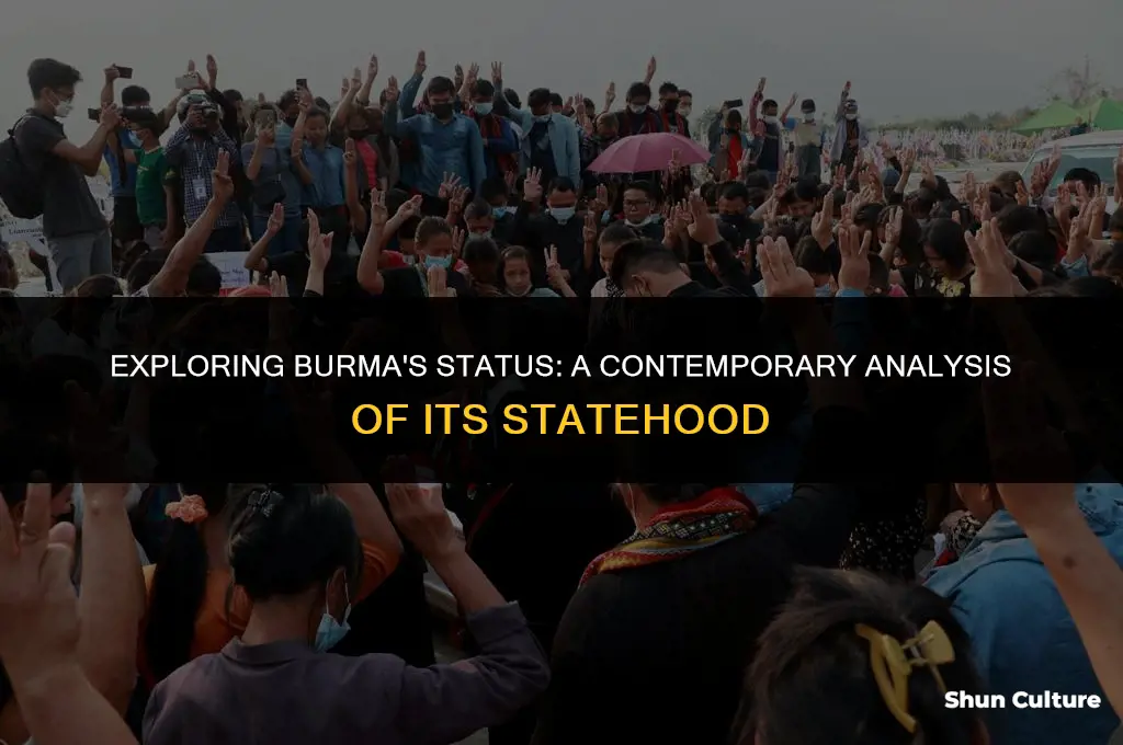 is burma considered a modern state