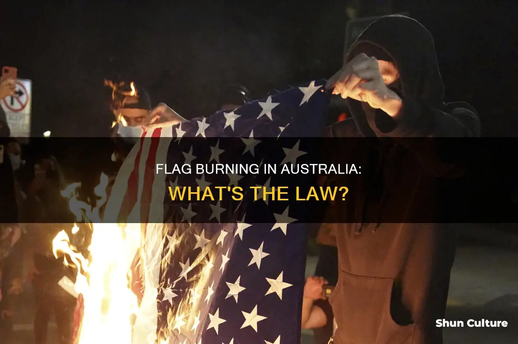 is burning a flag illegal in australia