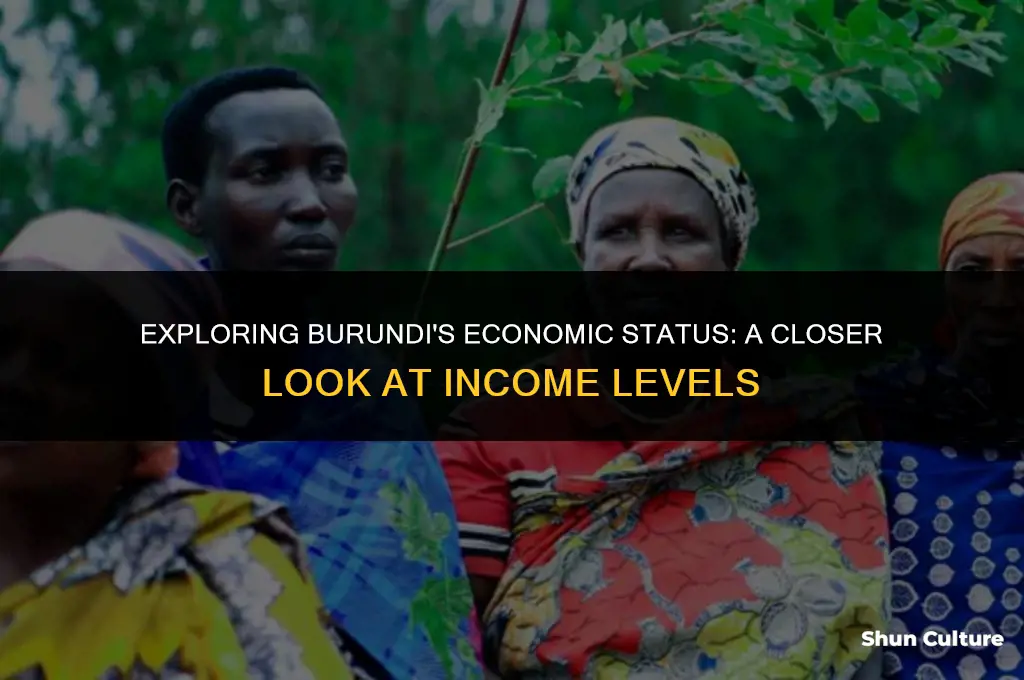 is burundi a low income country