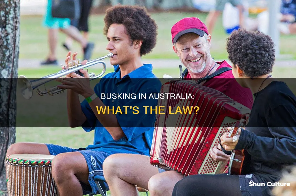 is busking illegal in australia