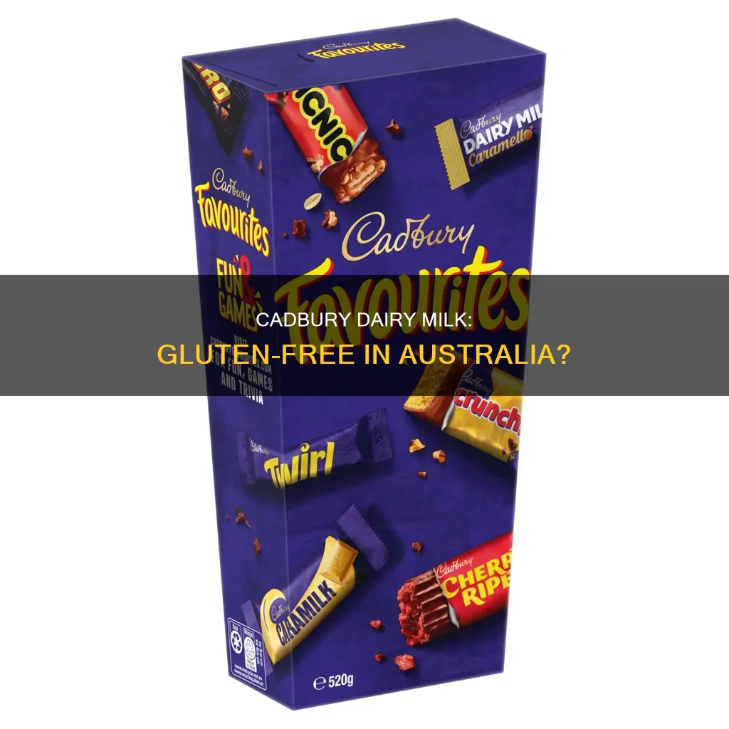is cadbury dairy milk gluten free australia