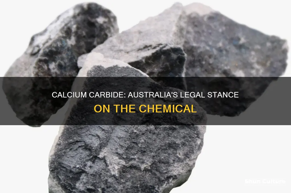 is calcium carbide illegal in australia