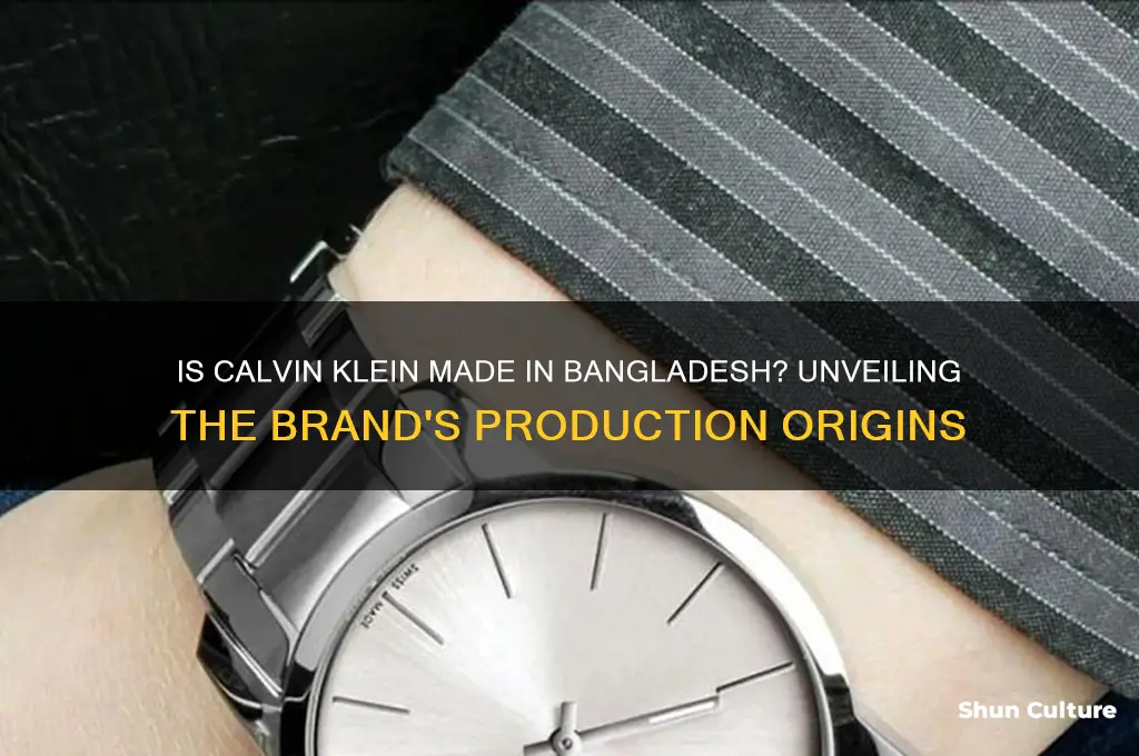 is calvin klein made in bangladesh