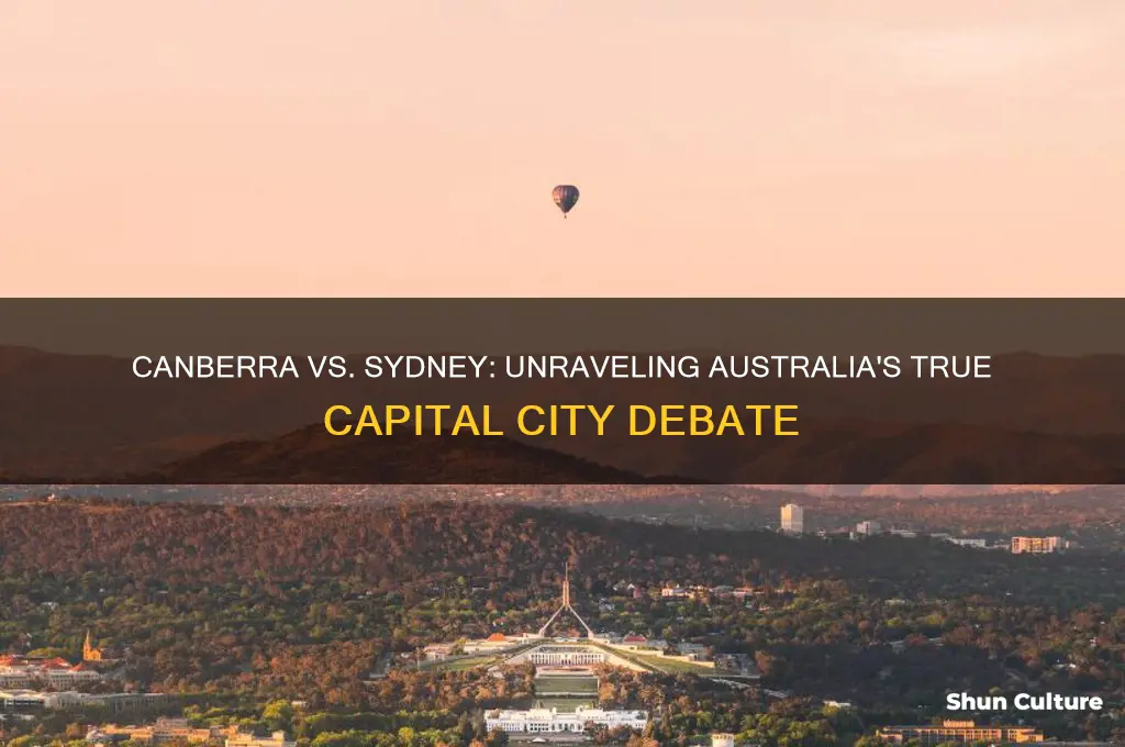 is canberra or sydney the capital of australia
