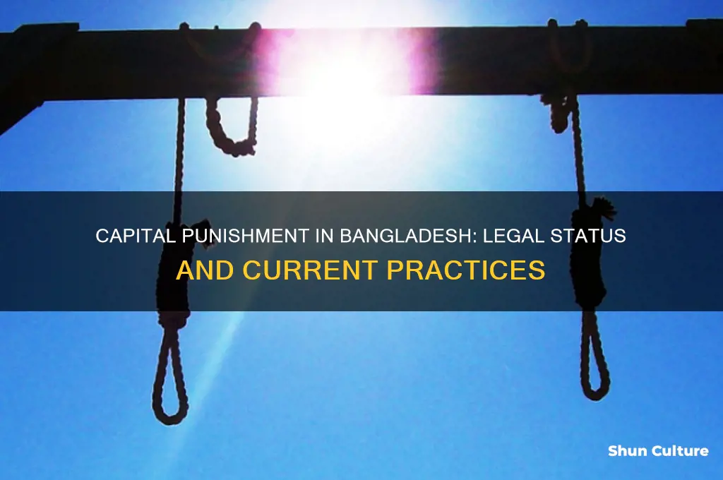 is capital punishment legal in bangladesh