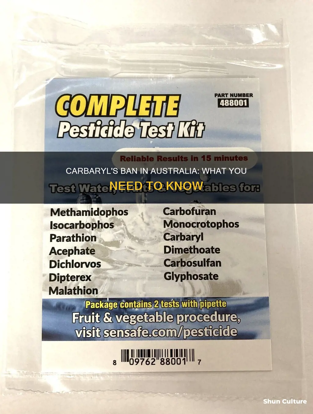 is carbaryl banned in australia