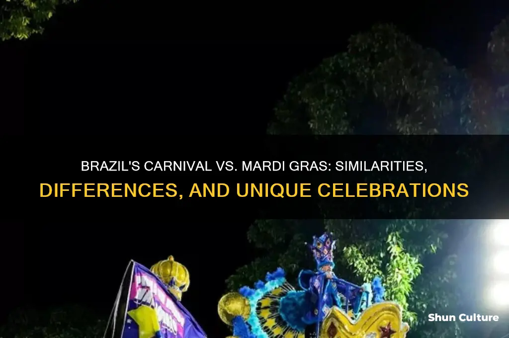 is carnival in brazil like mardi gras