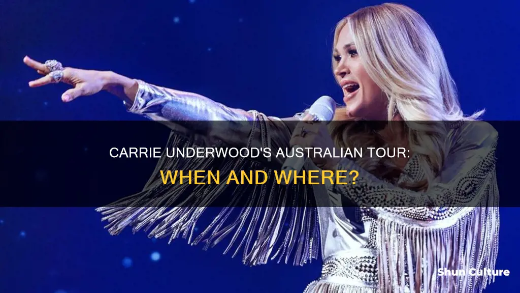 is carrie underwood coming to australia