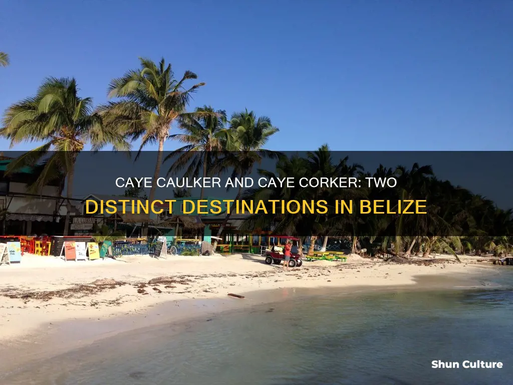 is caye caulker the same as caye corker belize