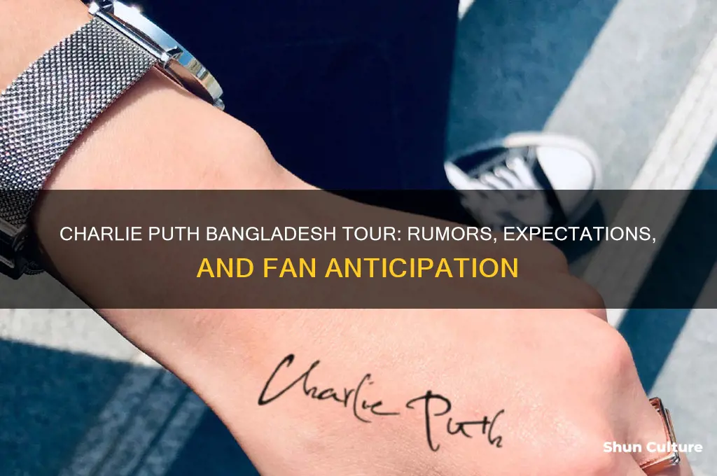is charlie puth coming to bangladesh