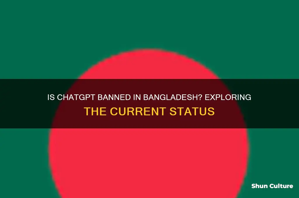 is chatgpt banned in bangladesh