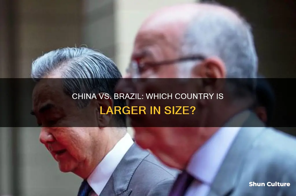 is china bigger than brazil