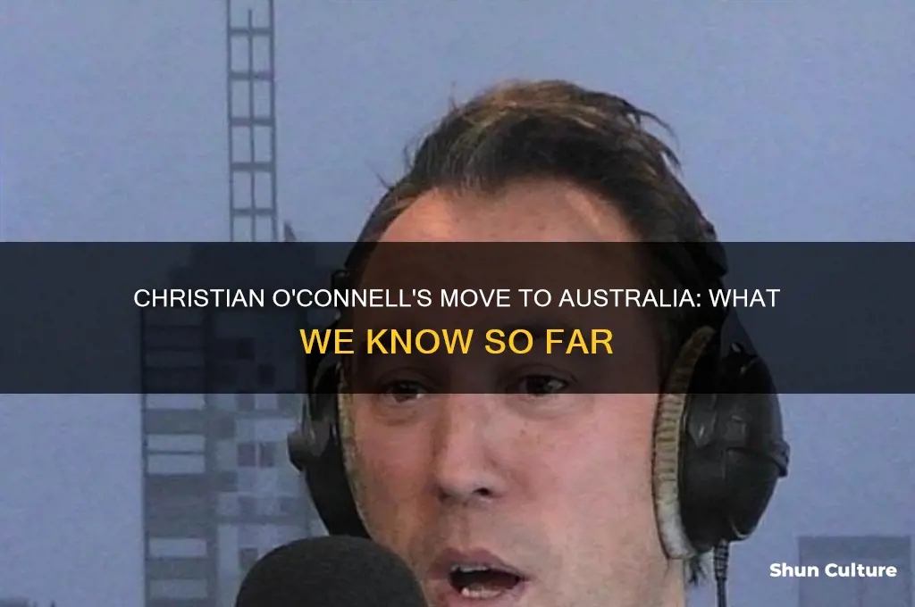 is christian o connell going to australia