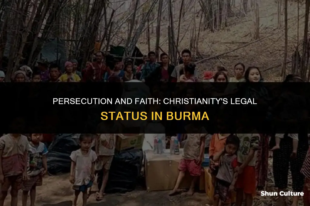 is christianity a crime in burma