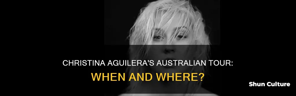 is christina aguilera coming to australia