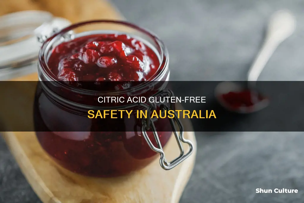 is citric acid gluten free australia