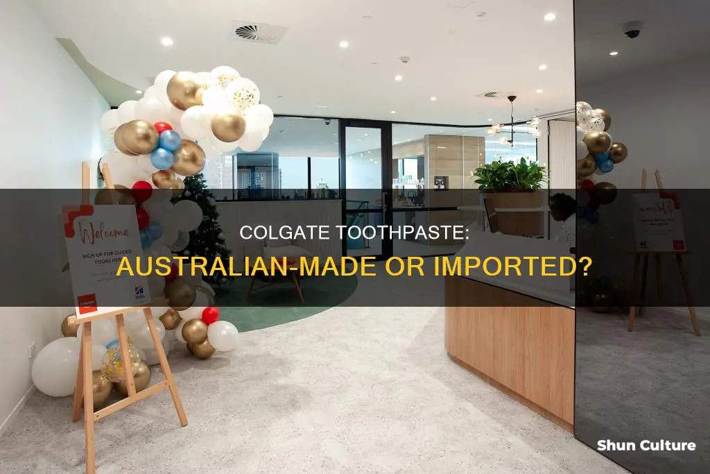 is colgate toothpaste made in australia