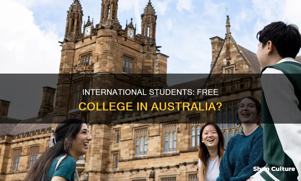 is college free in australia for international students