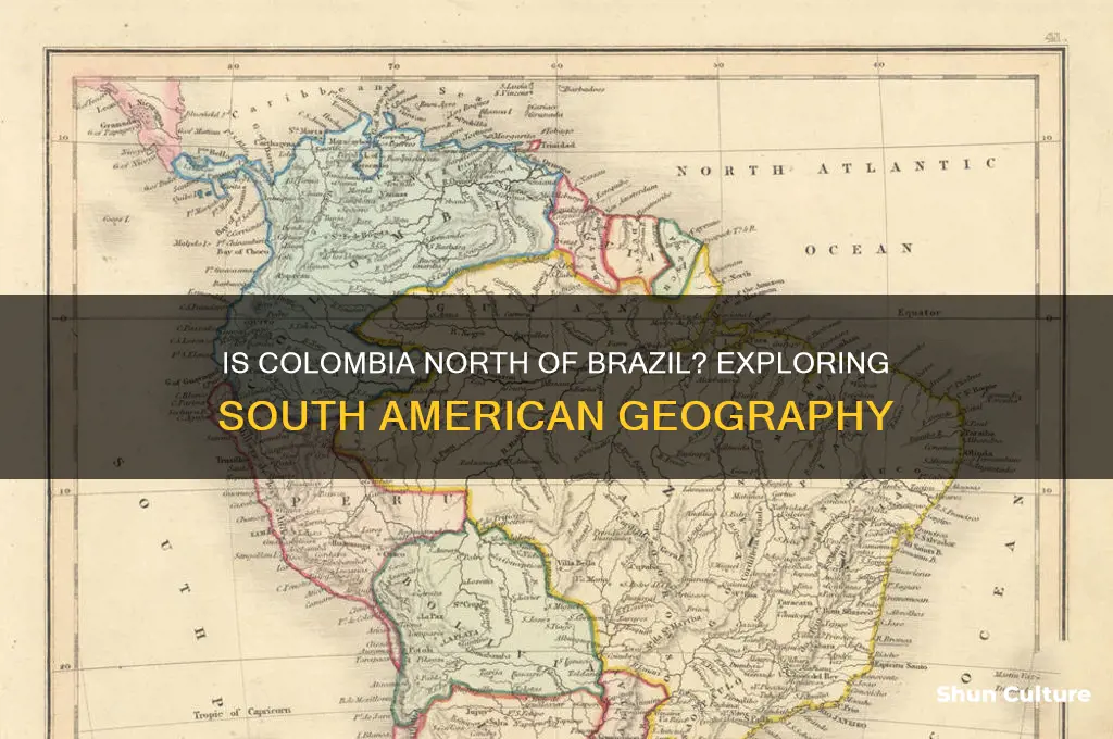 is colombia north of brazil