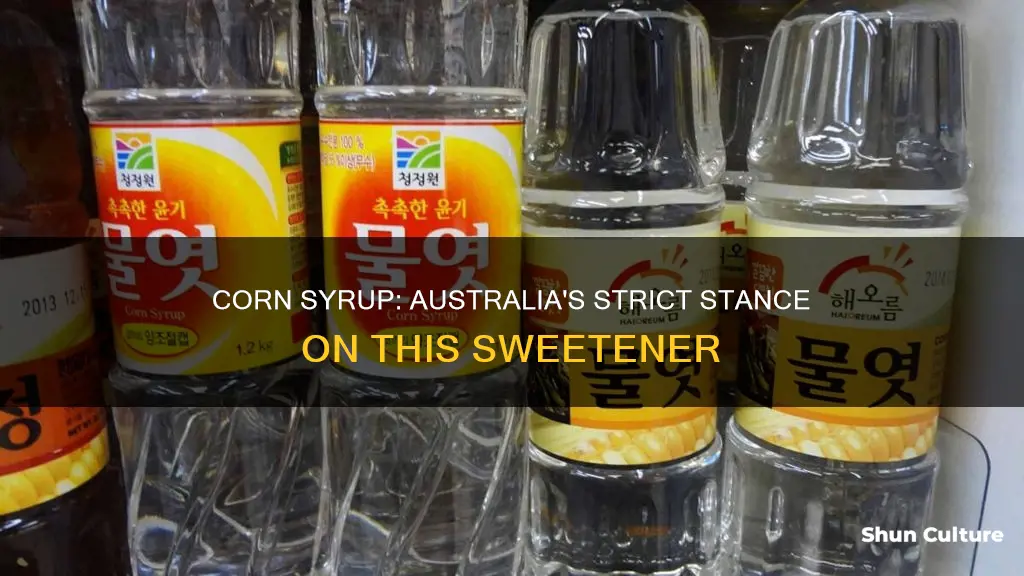 is corn syrup banned in australia