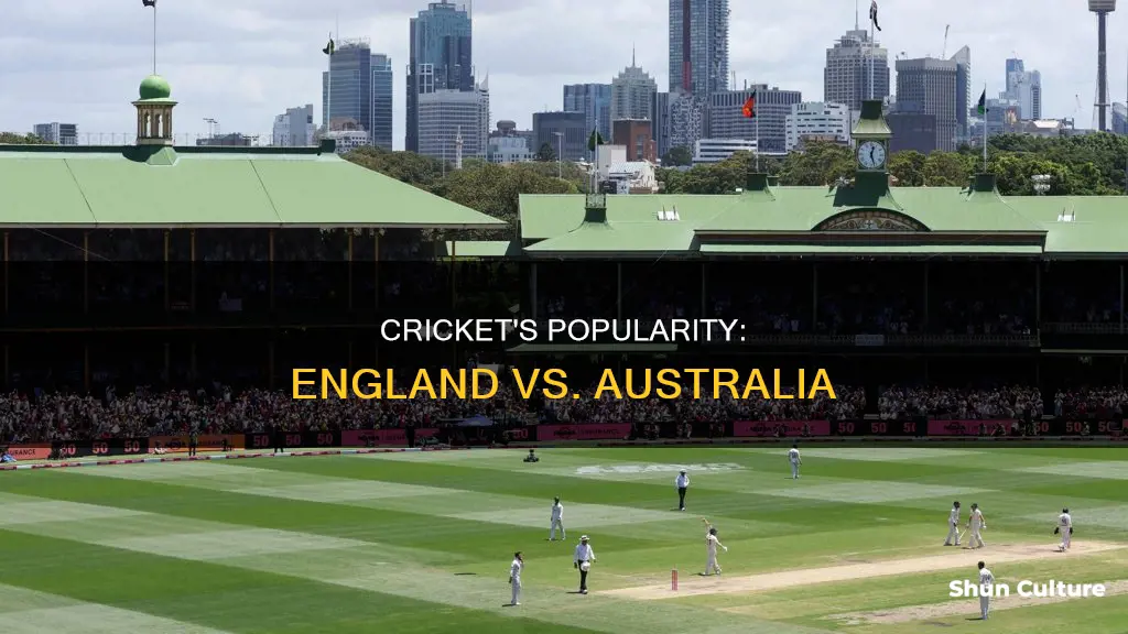 is cricket more popular in england or australia