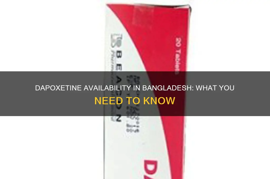 is dapoxetine available in bangladesh