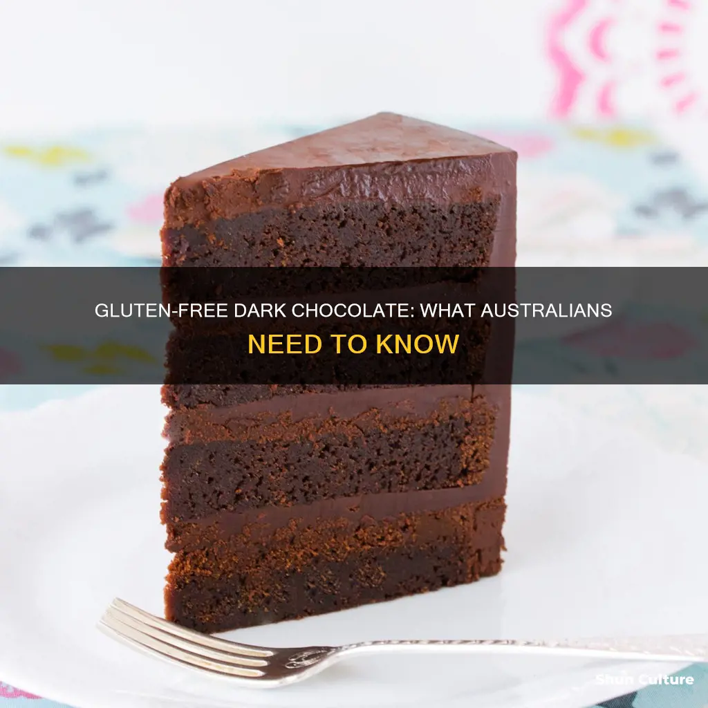is dark chocolate gluten free australia