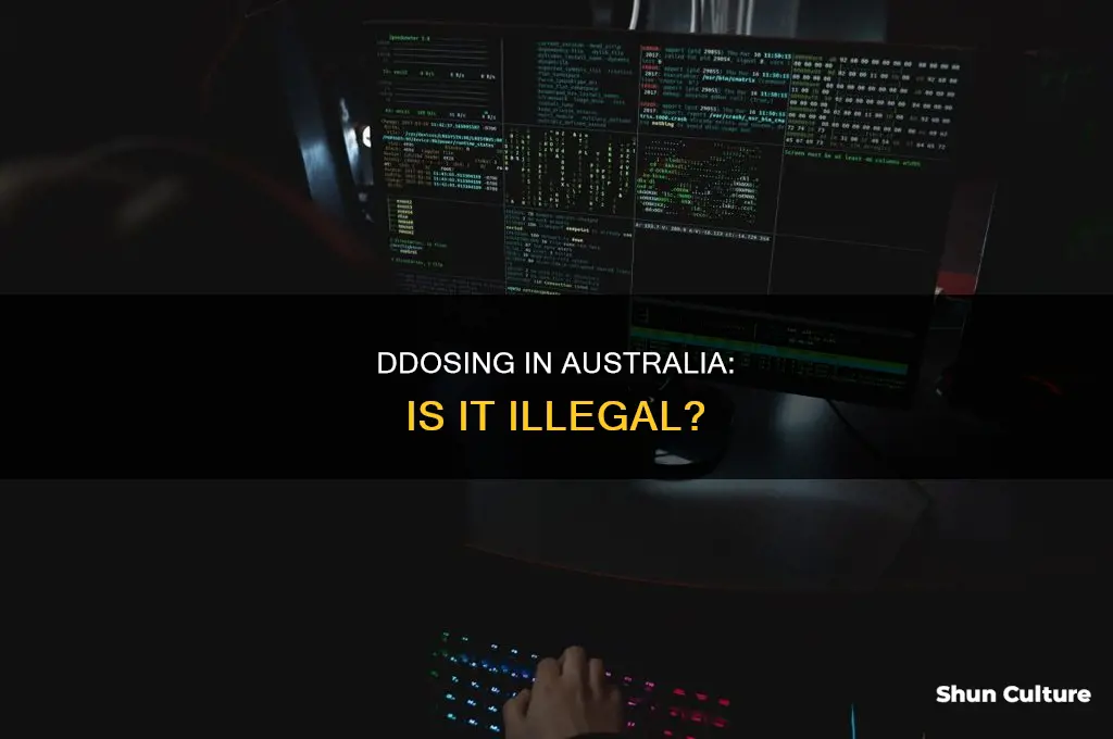 is ddosing illegal in australia