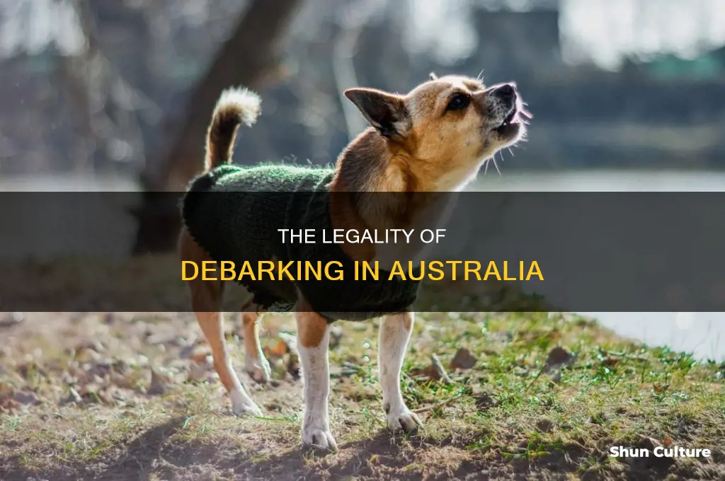 is debarking illegal in australia