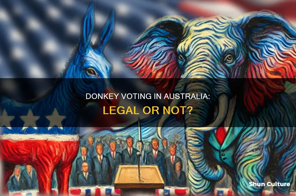 is donkey voting illegal in australia