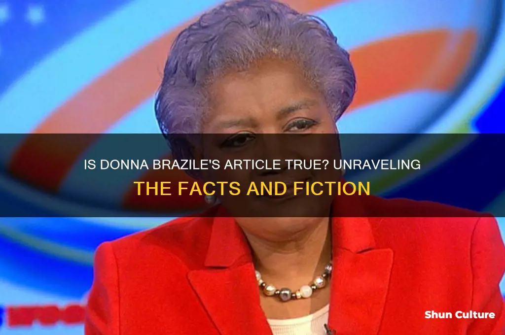 is donna brazile article true