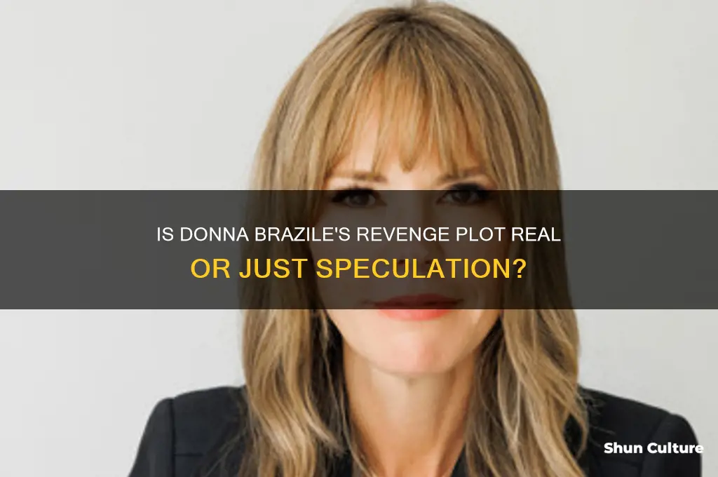 is donna brazile out for revenge