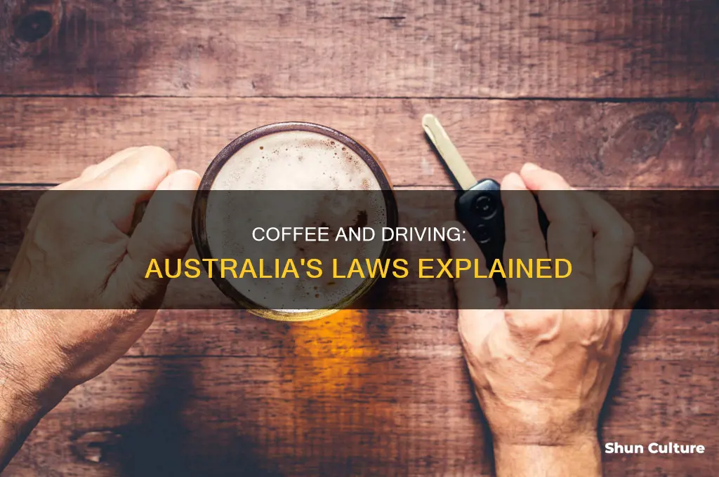 is drinking coffee while driving illegal in australia
