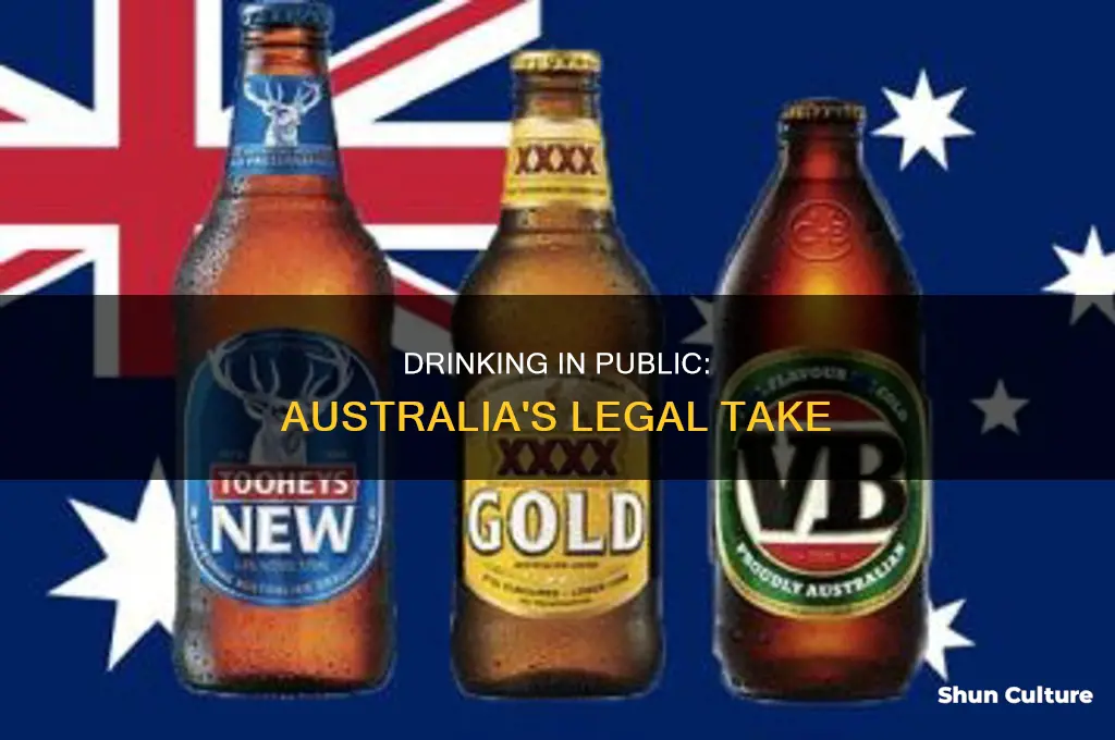 is drinking in public illegal in australia