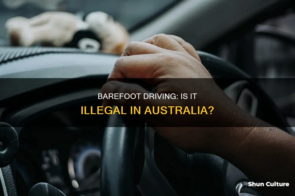 is driving barefoot illegal in australia