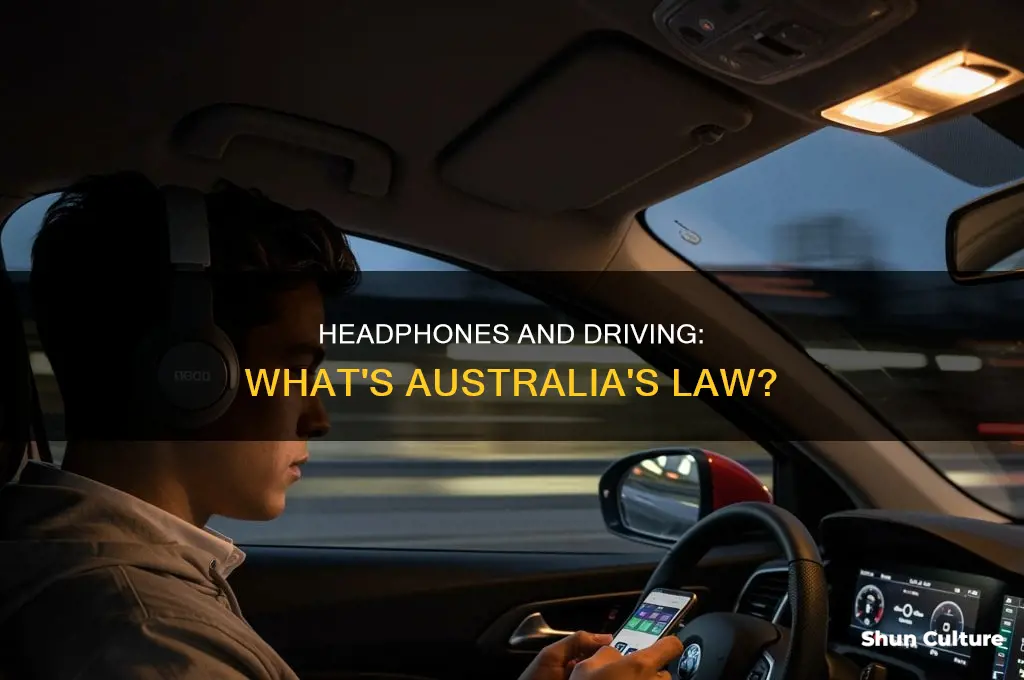 is driving with headphones illegal in australia