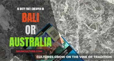Duty-Free Shopping: Bali vs Australia